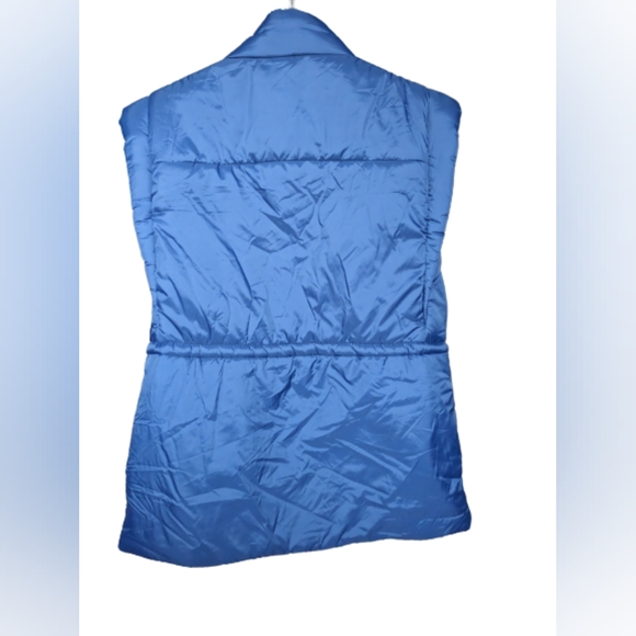 NWT Anthropologie/Maeve Blue Snap-Sleeve Puffer Jacket & Vest removable sleeves, - Picture 6 of 15